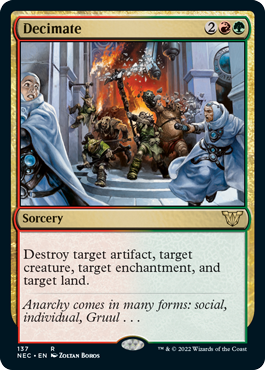 Decimate - Kamigawa Neon Dynasty Commander Spoiler