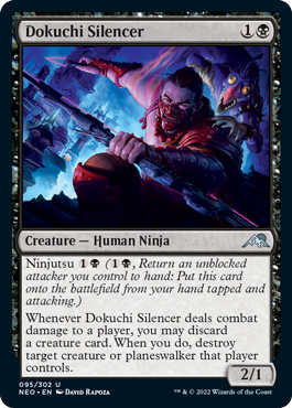 Dokuchi Silencer - Kamigawa Neon Dynasty Spoiler