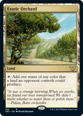 Exotic Orchard - Kamigawa Neon Dynasty Commander Spoiler