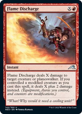 Flame Discharge - Kamigawa Neon Dynasty Spoiler