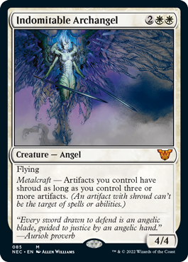 Indomitable Archangel - Kamigawa Neon Dynasty Commander Spoiler