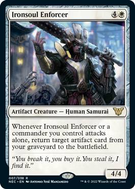 Ironsoul Enforcer - Kamigawa Neon Dynasty Commander Spoiler