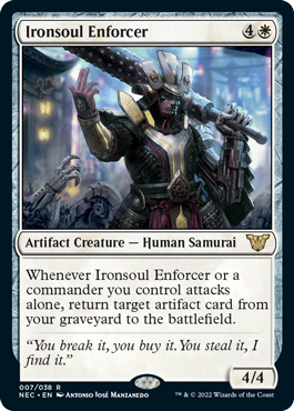 Ironsoul Enforcer - Kamigawa Neon Dynasty Commander Spoiler