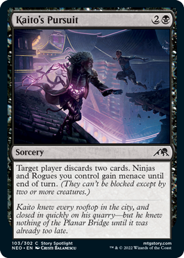 Kaito's Pursuit - Kamigawa Neon Dynasty Spoiler