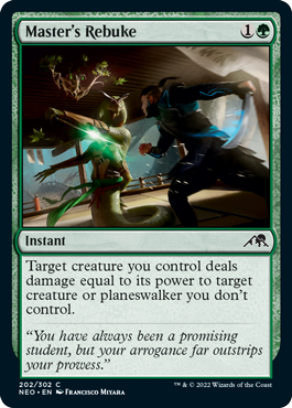 Master's Rebuke - Kamigawa Neon Dynasty Spoiler