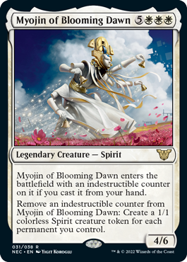 Myojin of Blooming Dawn - Kamigawa Neon Dynasty Spoiler