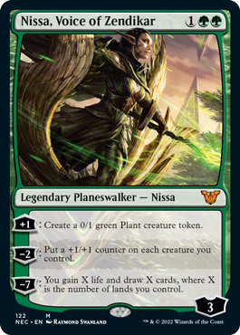 Nissa, Voice of Zendikar - Kamigawa Neon Dynasty Commander Spoiler