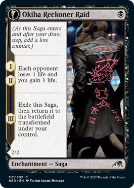 Okiba Reckoner Raid - Kamigawa Neon Dynasty Spoiler