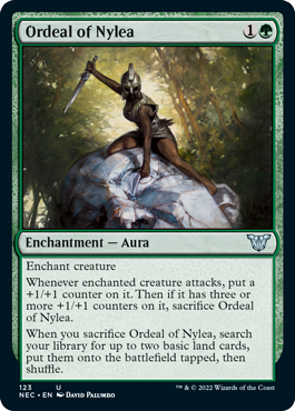 Ordeal of Nylea - Kamigawa Neon Dynasty Commander Spoiler