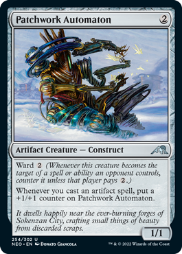 Patchwork Automaton - Kamigawa Neon Dynasty Spoiler