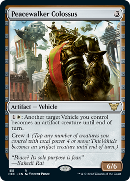 Peacewalker Colossus - Kamigawa Neon Dynasty Commander Spoiler