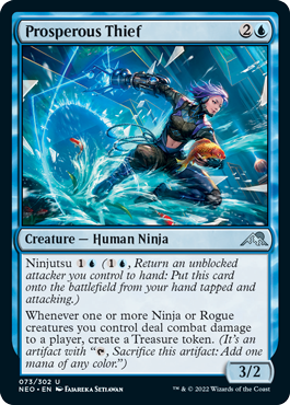 Prosperous Thief - Kamigawa Neon Dynasty Spoiler