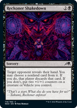 Reckoner Shakedown - Kamigawa Neon Dynasty Spoiler