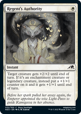 Regent's Authority - Kamigawa Neon Dynasty Spoiler