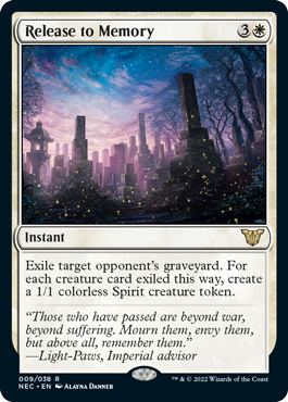 Release to Memory - Kamigawa Neon Dynasty Commander Spoiler