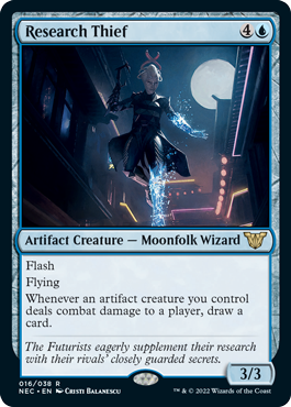 Research Thief - Kamigawa Neon Dynasty Commander Spoiler