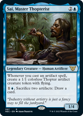 Sai, Master Thopterist - Kamigawa Neon Dynasty Commander Spoiler