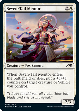 Seven-Tail Mentor - Kamigawa Neon Dynasty Spoiler