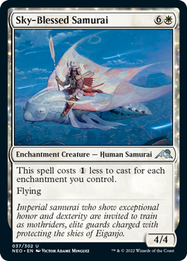 Sky-Blessed Samurai - Kamigawa Neon Dynasty Spoiler