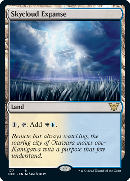 Skycloud Expanse - Kamigawa Neon Dynasty Commander Spoiler