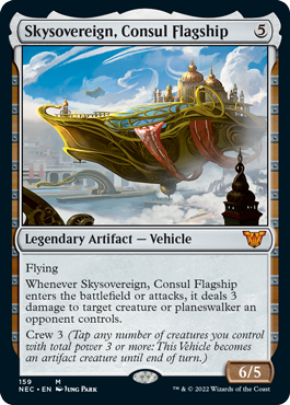 Skysovereign, Consul Flagship - Kamigawa Neon Dynasty Commander Spoiler
