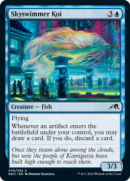 Skyswimmer Koi - Kamigawa Neon Dynasty Spoiler