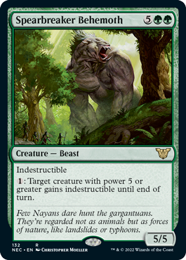 Spearbreaker Behemoth - Kamigawa Neon Dynasty Commander Spoiler