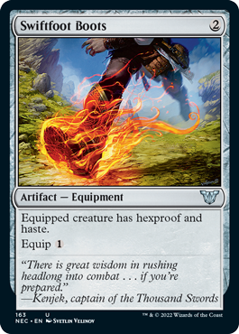 Swiftfoot Boots - Kamigawa Neon Dynasty Commander Spoiler