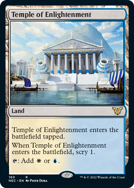 Temple of Enlightenment - Kamigawa Neon Dynasty Commander Spoiler