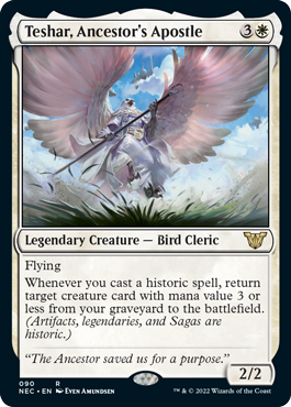 Teshar, Ancestor's Apostle - Kamigawa Neon Dynasty Commander Spoiler