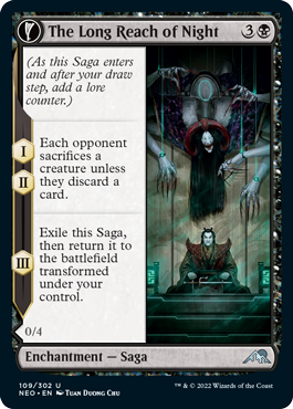 The Long Reach of Night - Kamigawa Neon Dynasty Spoiler