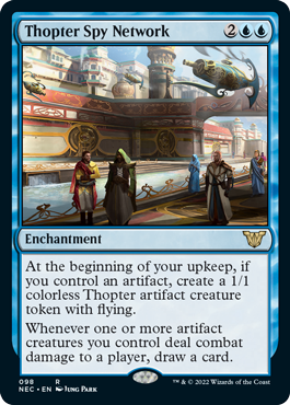 Thopter Spy Network - Kamigawa Neon Dynasty Commander Spoiler