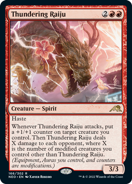 Thundering Raiju - Kamigawa Neon Dynasty Spoiler