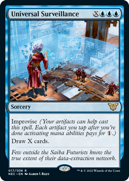 Universal Surveillance - Kamigawa Neon Dynasty Commander Spoiler