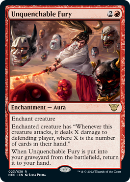 Unquenchable Fury - Kamigawa Neon Dynasty Commander Spoiler