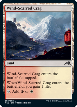 Wind-Scarred Crag - Kamigawa Neon Dynasty Spoiler