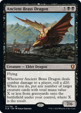 Ancient Brass Dragon - Commander Legends Battle for Baldur's Gate Spoiler