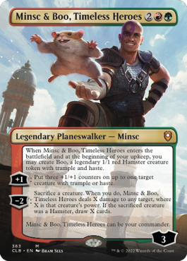 Minsc & Boo, Timeless Heroes (Variant) - Commander Legends Battle for Baldur's Gate Spoiler