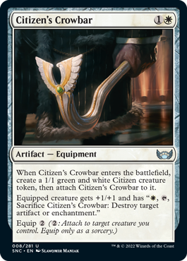 Citizen’s Crowbar - Streets of New Capenna Spoiler