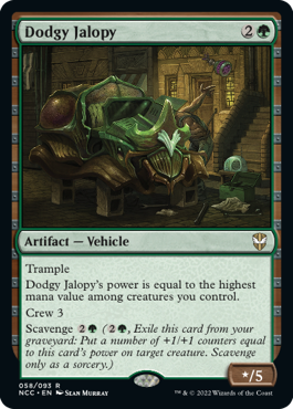 Dodgy Jalopy - Streets of New Capenna Commander Spoiler
