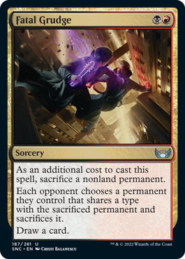 Fatal Grudge - Streets of New Capenna Spoiler