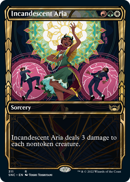 Incandescent Aria (Variant) - Streets of New Capenna Spoiler