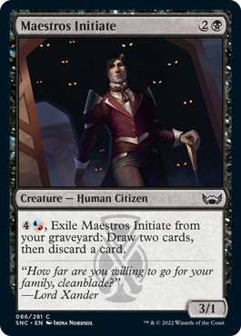 Maestros Initiate - Streets of New Capenna Spoiler