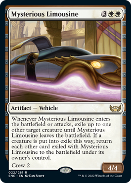 Mysterious Limousine - Streets of New Capenna Spoiler