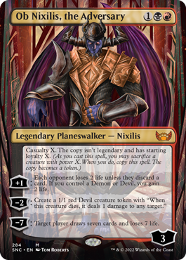 Ob Nixilis, the Adversary (Variant) - Streets of New Capenna Spoiler