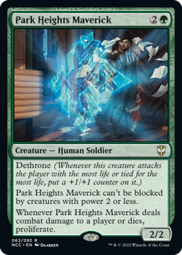 Park Heights Maverick - Streets of New Capenna Commander Spoiler