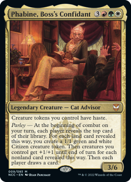 Phabine, Boss’s Confidant - Streets of New Capenna Commander Spoiler