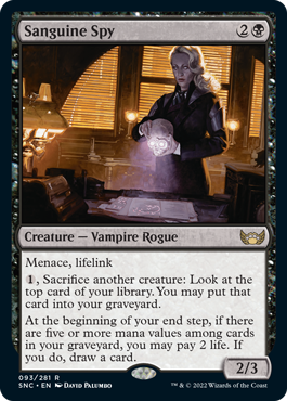 Sanguine Spy - Streets of New Capenna Spoiler