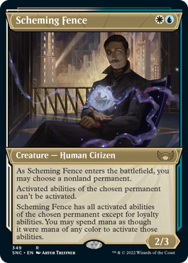 Scheming Fence (Variant) - Streets of New Capenna Spoiler