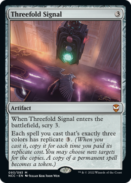 Threefold Signal - Streets of New Capenna Commander Spoiler